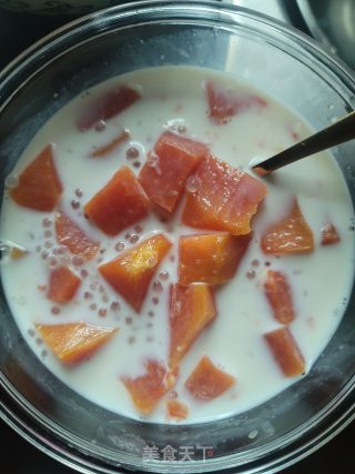 木瓜炖牛奶的做法催奶木瓜炖牛奶的制作方法